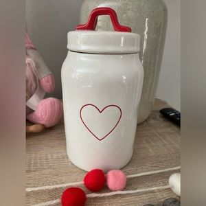 Rae Dunn heart canister
